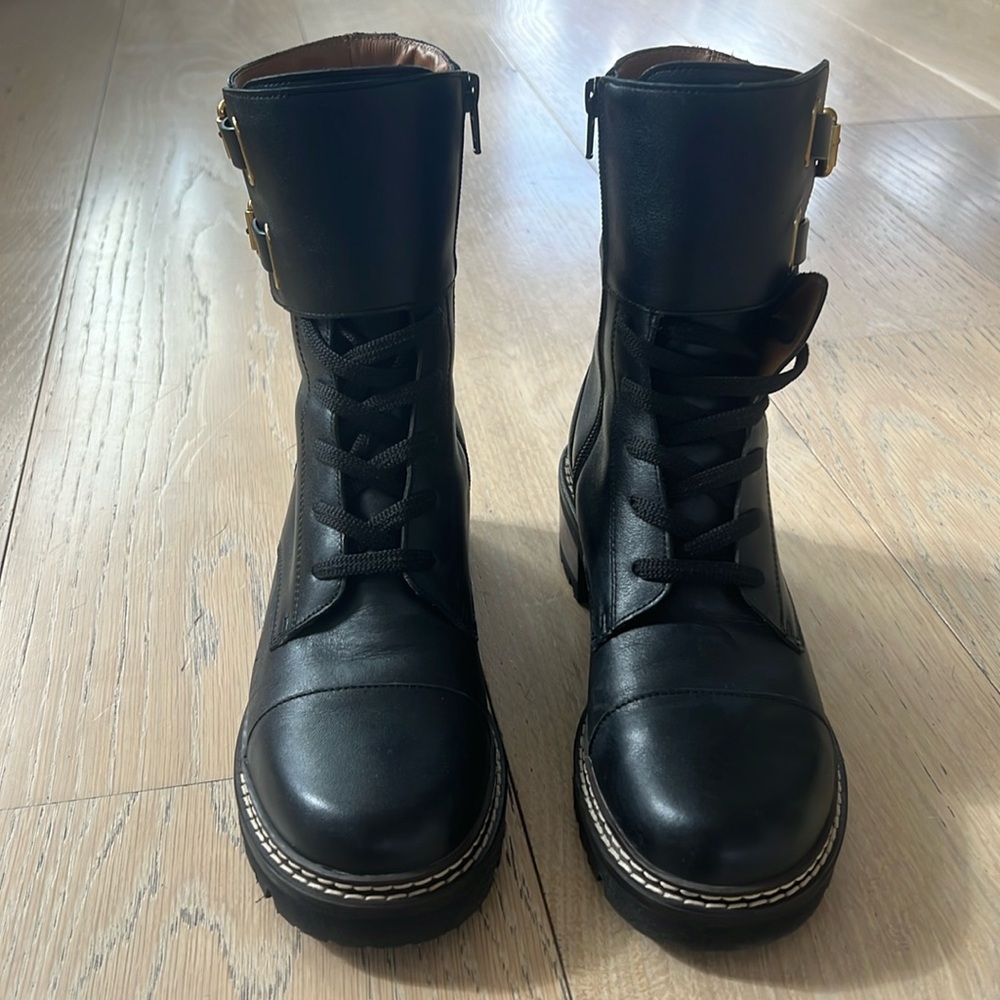 SEE by Chloe Moto Boots 7.5